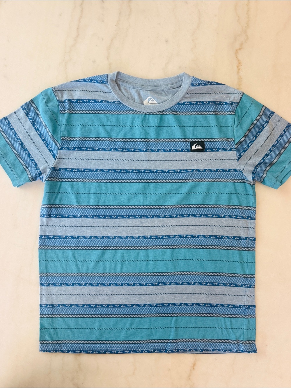 Kids Quiksilver Striped Crew T-Shirt